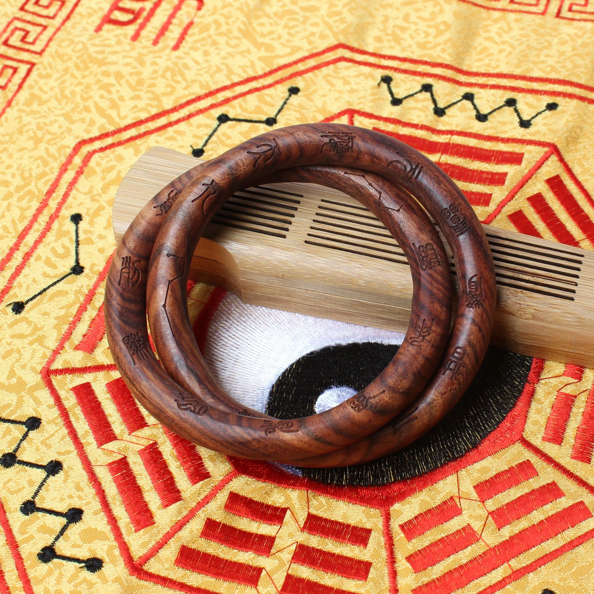 Blessed Taoist Energy Bracelet - Thunder Carved Seven Stars&Yin Yang Protector