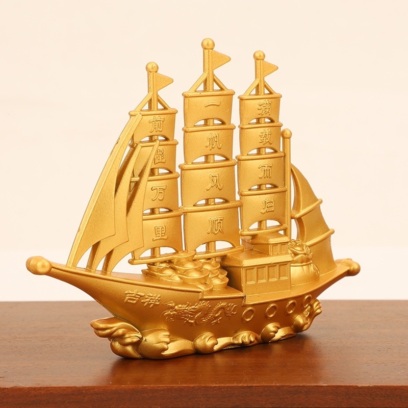 Golden Dragon Boat Altar